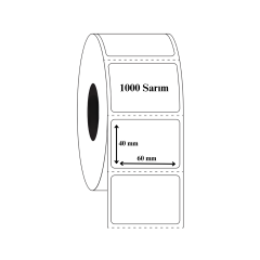 40x60 Sarı Termal Eczane İlaç Tarif Etiketi 1000 Sarım