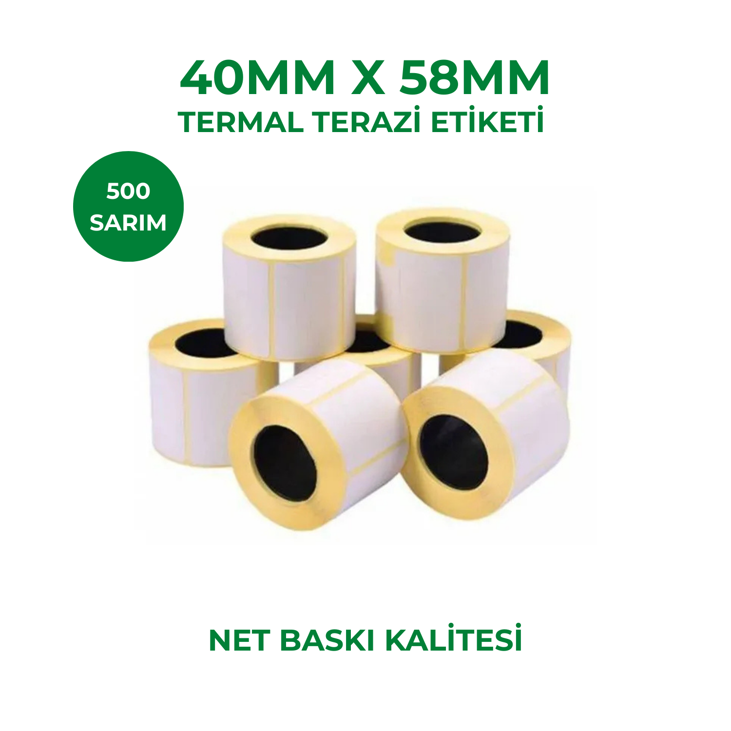 40x58 Terazi Etiketi 500 Sarım
