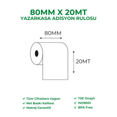 80x20 Termal Rulo
