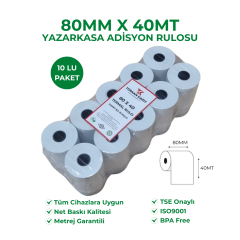 80x40 Termal Rulo 10'lu Paket