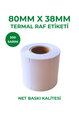 80x38 Termal Raf Etiketi
